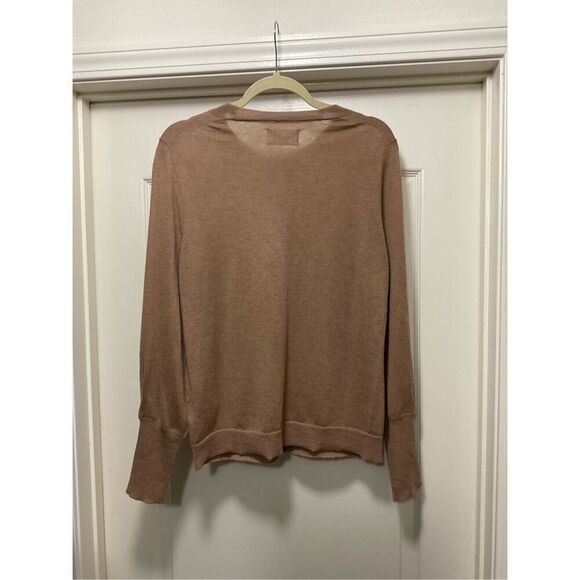 Zadig & Voltaire Monday CP Tan Ultra Light Cashmere Sweater (Size L) - Picture 2 of 5